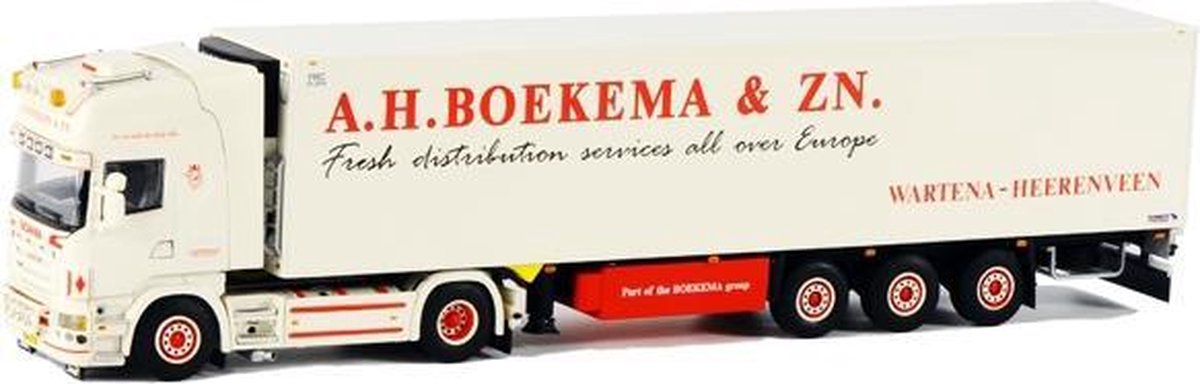 WSI models SCANIA R Topline Schuifzeilen Oplegger (3 as