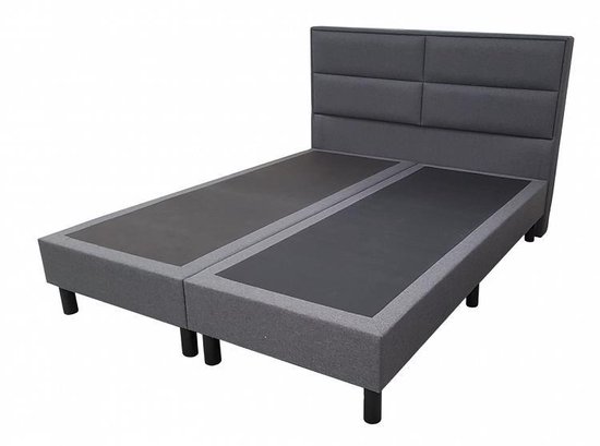 Boxspring Mercure zonder matras antraciet 140X200