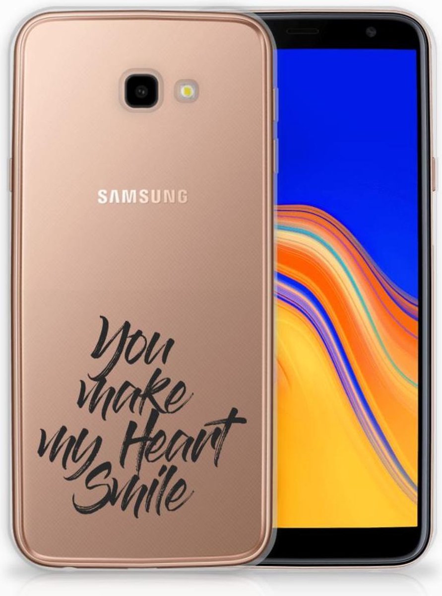 Samsung Galaxy J4 Plus (2018) Siliconen hoesje met naam Heart Smile