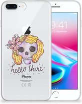 Siliconen Bumper Hoesje Geschikt voor iPhone 7 Plus | 8 Plus Boho Skull