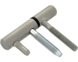 Inboorpaumelle - RVS-look (aluminium F9) - Staal - Dulimex - Dulimex inboorvoor houten kozijnen staal
