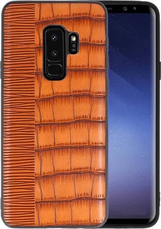 Coque Rigide Croco Brown pour Samsung Galaxy S9 Plus