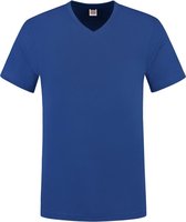 Tricorp T-shirt V Hals Slim Fit 101005 Koningsblauw  - Maat M
