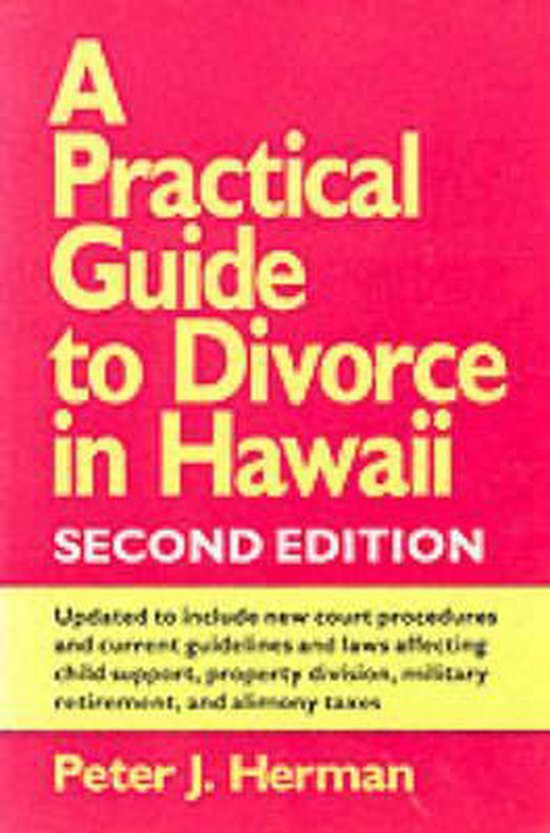 A Practical Guide to Divorce in Hawaii - cover