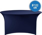 Cover Up Tafelrok Stretch - Ø122cm - Incl. Topcover - Donkerblauw