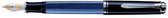 Pelikan Souverän M405 - Vulpen - Medium penpunt - Zwart/Blauw