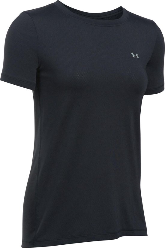 Under Armour HG Armour SS Sportshirt - Dames - Maat XS - Zwart