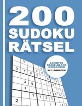 200 Sudoku R tsel - Leichter R tselblock Gro druck mit L sungen