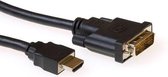 Adaptateur de câble vidéo ACT AK3739 1 m HDMI DVI-D Zwart