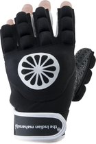 The Indian Maharadja Glove shell / mousse moitié [left-b] -M gants de sport unisexes - noir