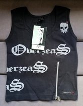 Overzeas shirt Style: 6004X13 Black/Silver Maat S