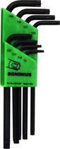 Bondhus 31834 Haakse Torxsleutelset T9-T40 lang