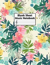 Blank Sheet Music Notebook
