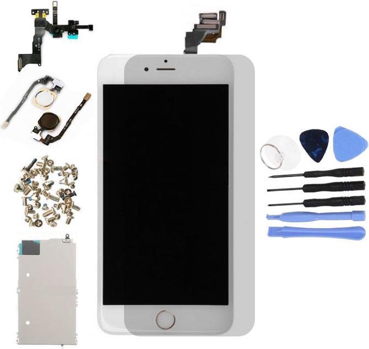 Nieuw - Voor Apple iPhone 6 Plus - AAA+ Voorgemonteerd LCD scherm Wit & Tools + Screen Guard