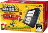 Nintendo 2DS Console - Zwart/Blauw - Limited Edition + New Super Mario Bros. 2