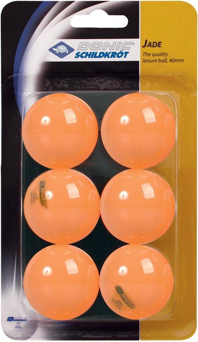 Donic Schildkröt Tafeltennisballen Jade 6 Stuks Oranje