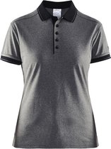 Craft Noble Polo Pique Shirt Wmn Donkergrijs/Zwart maat XL
