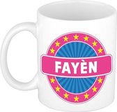 Fayen naam koffie mok / beker 300 ml  - namen mokken