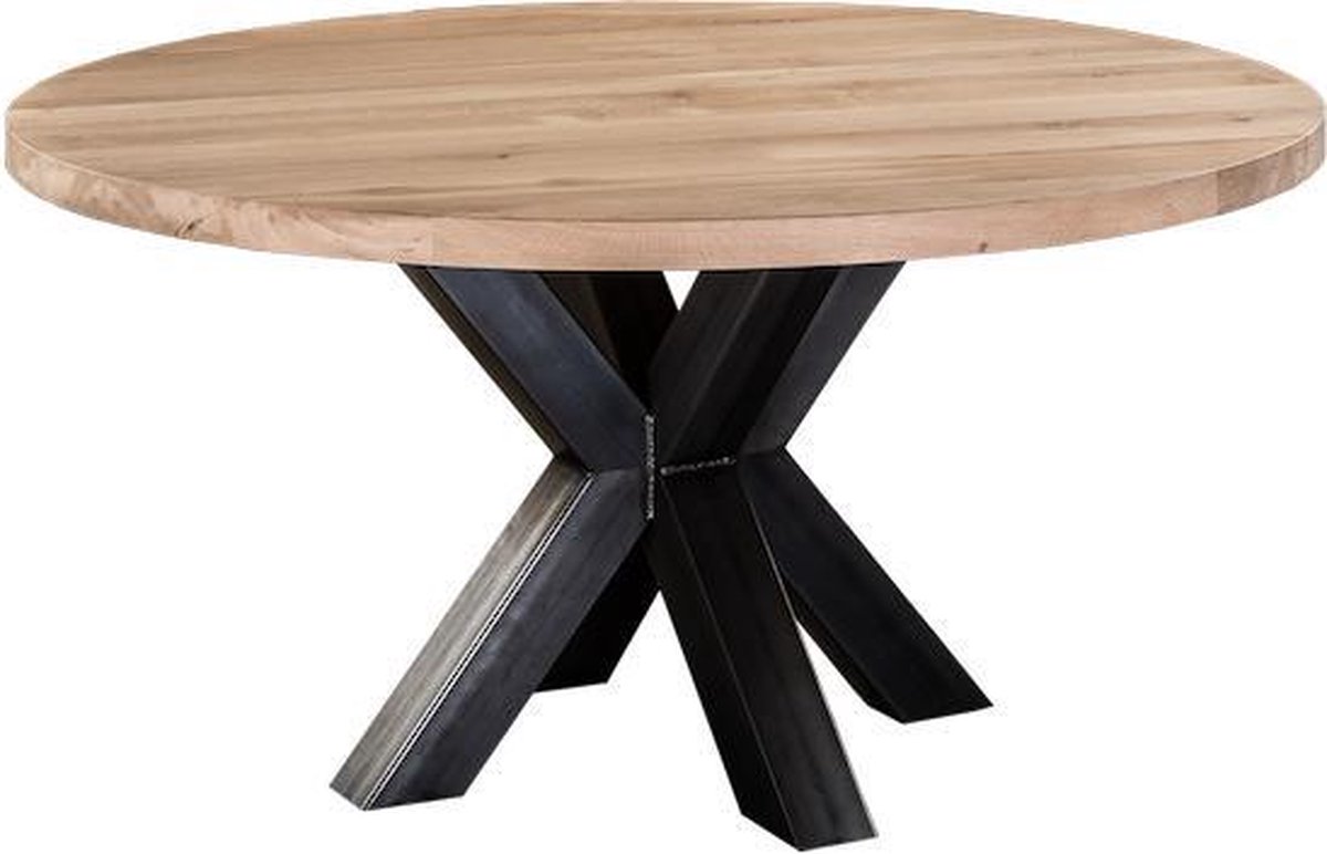de jouwe hel Portier Table du Sud - Ronde eiken XX-tafel - 150 cm | bol.com