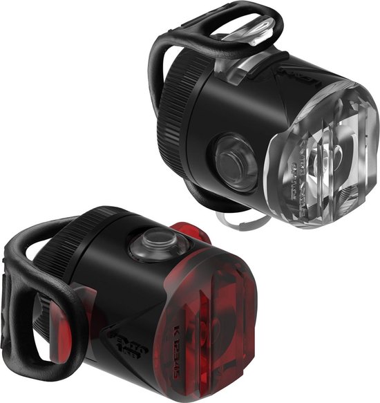 Lezyne Femto USB Drive Front Koplamp – Fietslamp – Fiets koplamp – Fiets verlichting – Veiligheidslampje – 4 knipperstanden – 15 lumen – 2 Stuks – Glans - Lezyne