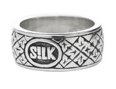 SILK Jewellery - Zilveren Ring - Crossline - 133.17 - Maat 17
