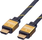 ROLINE 11.04.5500 HDMI kabel 1,5 m HDMI Type A (Standaard) Zwart, Goud