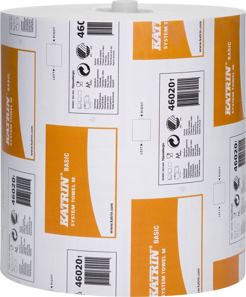 Katrin 460201 Papierrol 180m 1-laags - 1 Rol