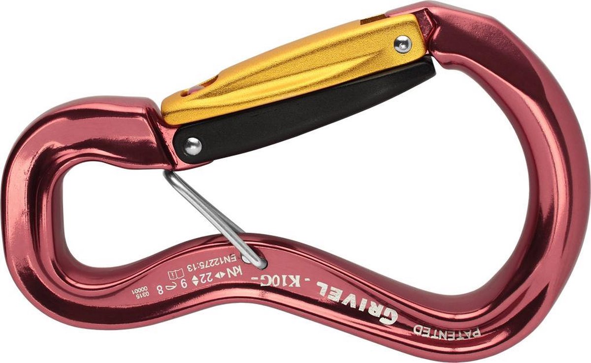 Grivel Clepsydra K10G karabiner rood
