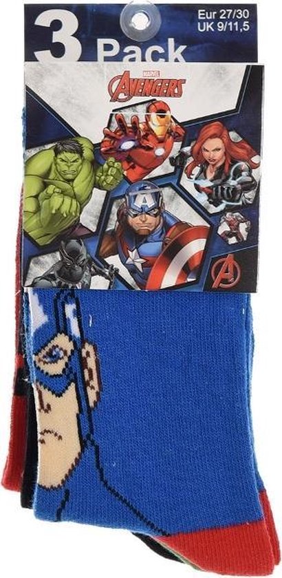 Wakker worden scheerapparaat Purper 6 paar sokken Marvel Avengers maat 23/26 | bol.com