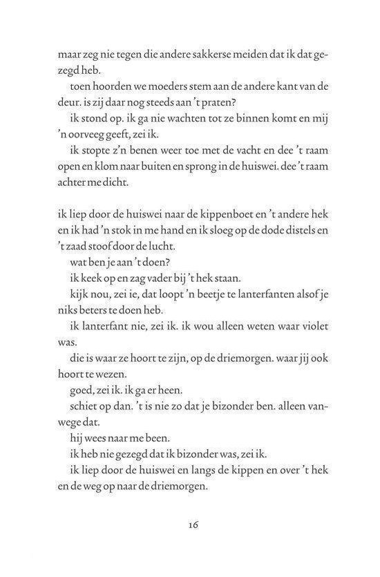 Boekpagina met tekst.
