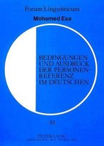 Bedingungen Und Ausdruck Der Personenreferenz Im Deutschen