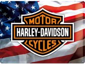 Nostalgic Art Tin Sign Harley-Davidson USA Logo (30 X 40 Cm)