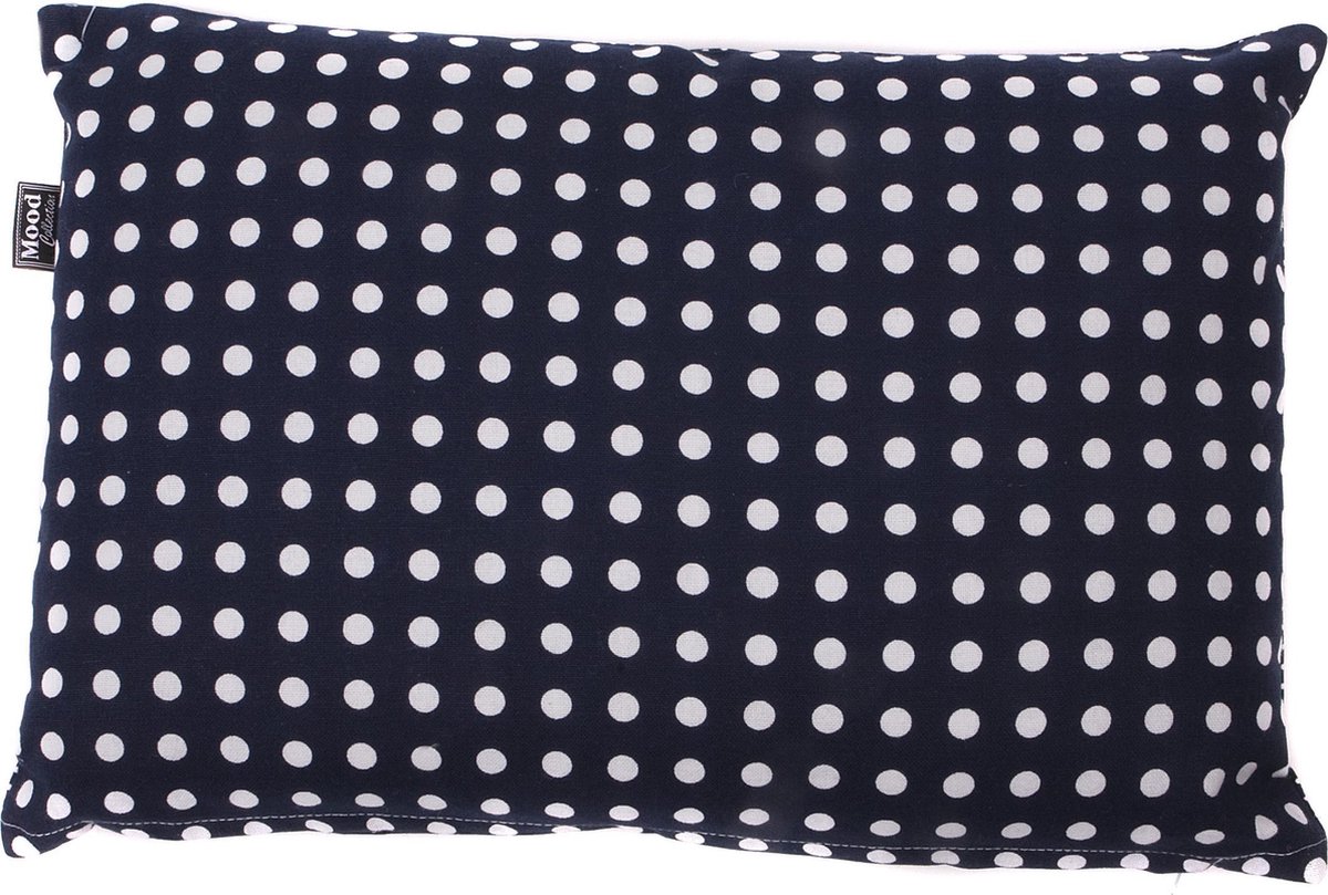 In The Mood Doubledots - Sierkussen - 30x45 cm - Indigoblauw