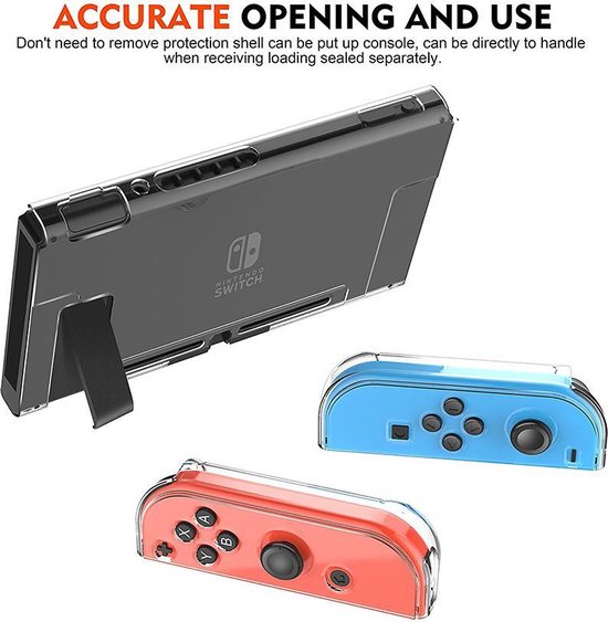 Nintendo Switch hoes transparant cover