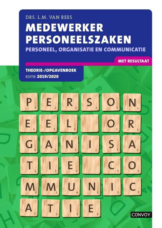 Medewerker personeelszaken 2019-2020 Theorie-/opgavenboek - cover