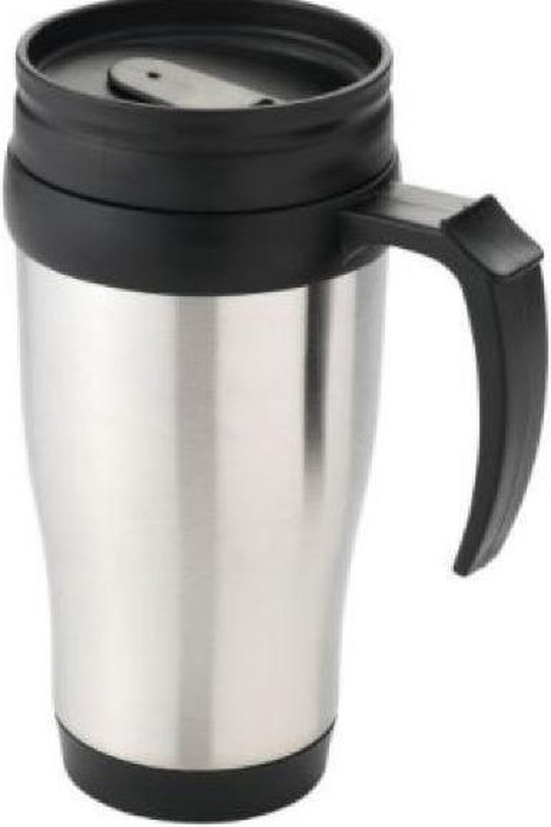 SUPERSTERKE RVS DUBBELWANDIGE THERMOSBEKER DE REISTOPPER VOOR