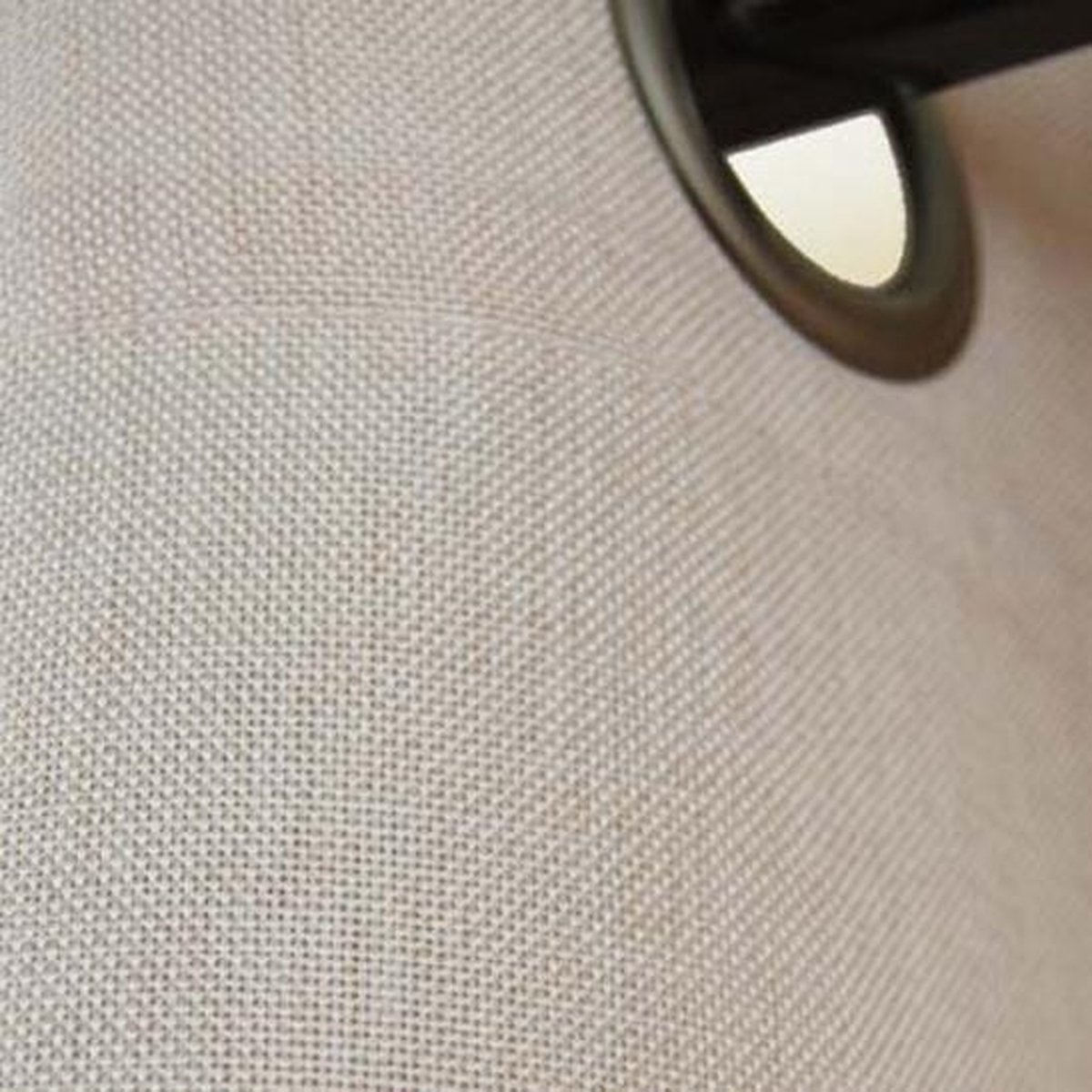 Luxe linnen kant-en-klaar gordijn met ringen, lichtdoorlatend, offwhite wit -... bol.com