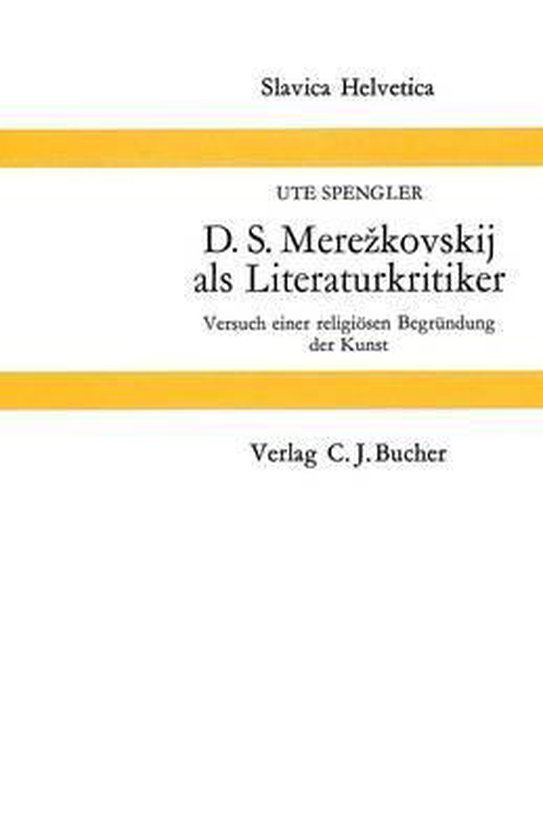 D.S. Merezkovskij ALS Literaturkritiker - cover