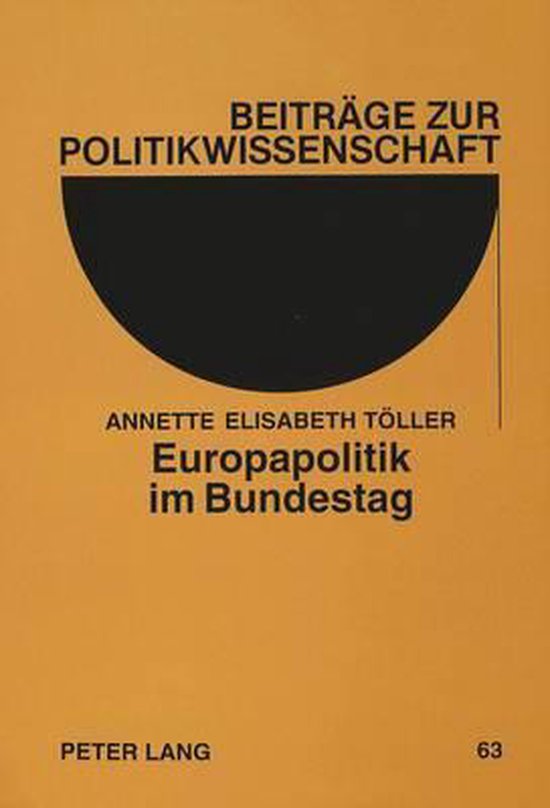 Europapolitik Im Bundestag - cover