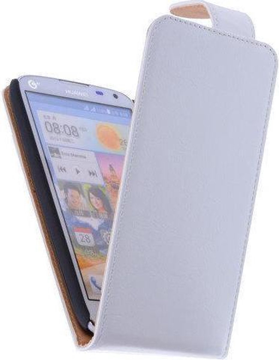 Classic Wit Nokia Lumia 930 PU Leder Flip Case Hoesje