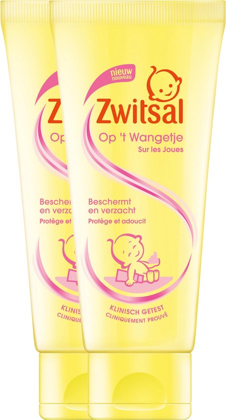 Tom Audreath Snoep Indringing Zwitsal Baby Gezichtscrème Op 't Wangetje - 2 x 100 ml - Voordeelverpakking  | bol.com
