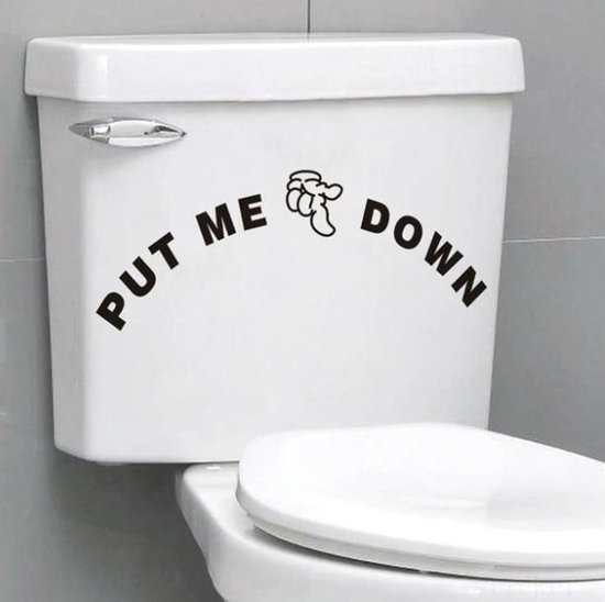 WC Sticker – Toilet Sticker – WC Decoratie – Wc Bril Sticker – Grappige  Sticker | bol.com