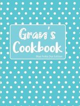 Gran's Cookbook Blue Polka Dot Edition