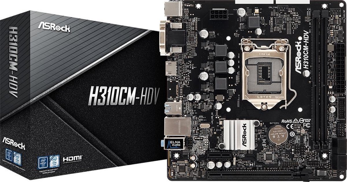 マザーボード ASROCK H310M Intel Core i5 9500 ASROCK H310M Intel Core i5 9500 ASRock > H310M-HDVP