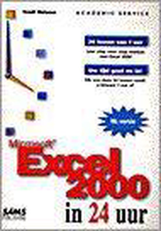 Microsoft Excel 2000 in 24 uur - cover