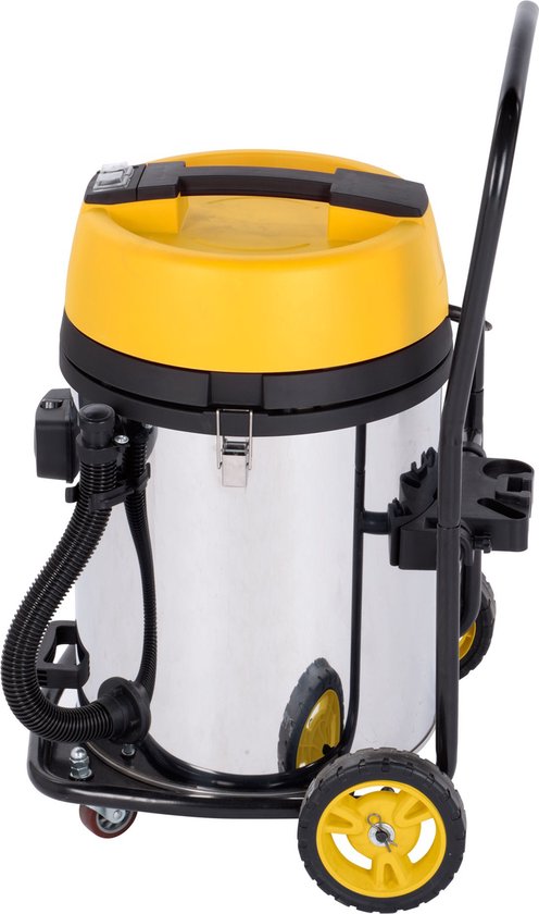 Powerplus elektrische stofzuiger nat-droog POWX325 - 2x1200W - 2 motoren - 2-in-1: zuig- & blaasfunctie - 60l tank - met 4 acc.