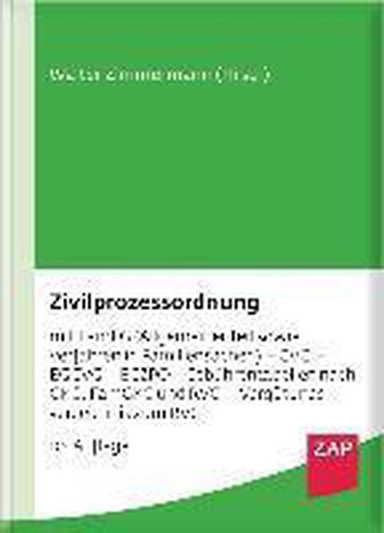 Zivilprozessordnung | 9783896558114 | Boeken | bol.com