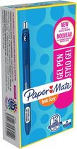 24x Paper Mate roller InkJoy Gel medium, blauw (pure blue joy)