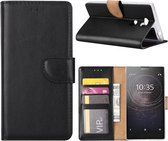 Xssive Hoesje voor Sony Xperia L2 - Book Case - geschikt voor 3 pasjes - Zwart