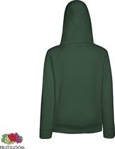 Fruit of the Loom Lady-Fit hoodie - Lightweight - Maat S - Kleur Bottle Green